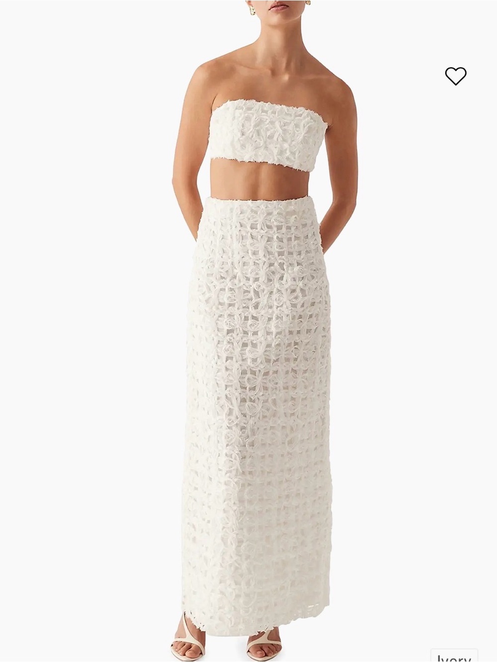 AJE Quintette Textured Bandeau Top AU 4/US 0